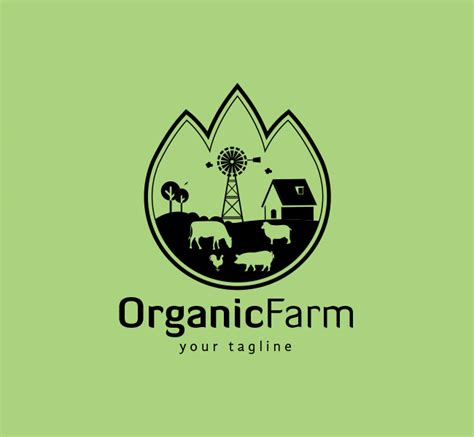 Organic Farm Logo & Business Card Template - The Design Love