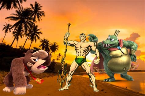 Donkey Kong Vs King K Rool And Namor By Dreddzilla On Deviantart