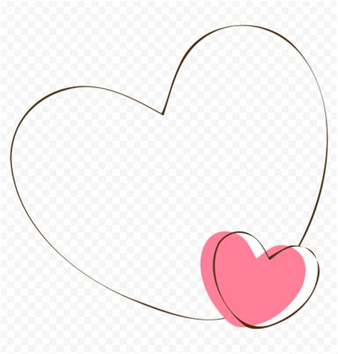 Glowing Neon Love Red Heart Frame Png Citypng