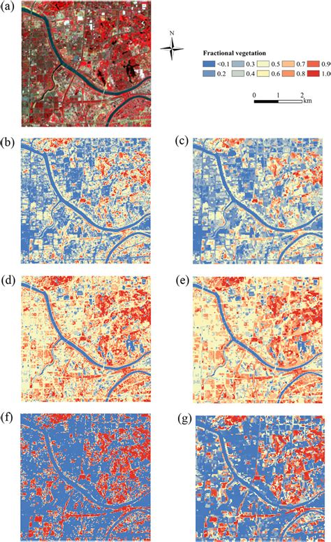 A Standard False Color Composite Of The Landsat Image B D