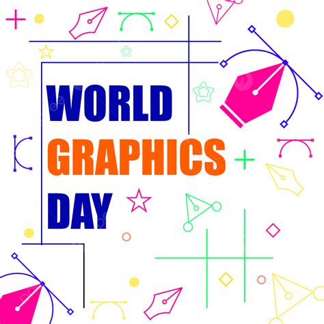 World Graphics Day Vector Hd Images World Graphics Day With Colorful