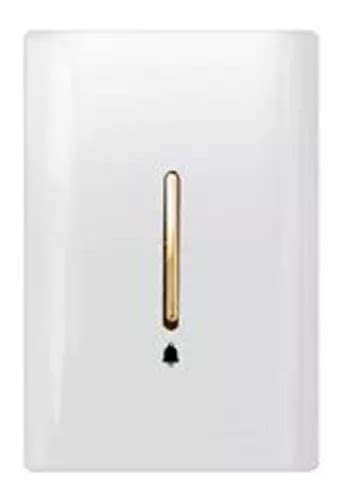 Pulsador De Campainha Vertical Novara Branco Gold MercadoLivre