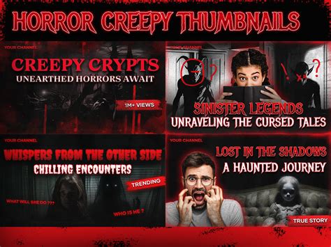 Horror Scary Thumbnail Design For Youtube Upwork