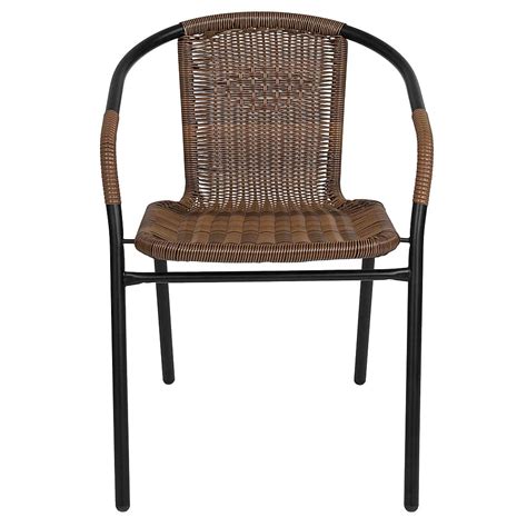 Alamont Home Lila Patio Chair Set Of Medium Brown Tlh Dk Bn