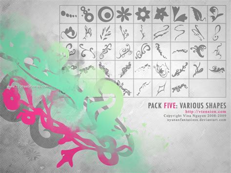 Floral Shape Download Photoshop Brushes Pinceles Para Photoshop