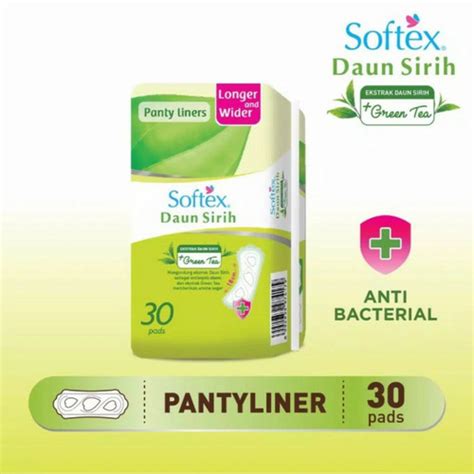 Jual Pantyliner Softex Daun Sirih Longer Wider S Green Tea Kota