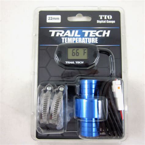 Trail Tech TTO Temperature Meter Digital Gauge 22mm In Line Hose Sensor