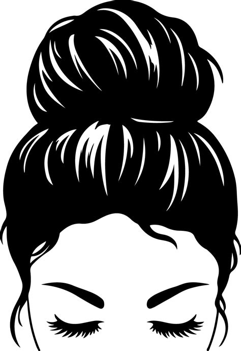 Messy Bun Messy Bun Svg Messy Hair Svg Mom Life Svg Png Inspire Uplift