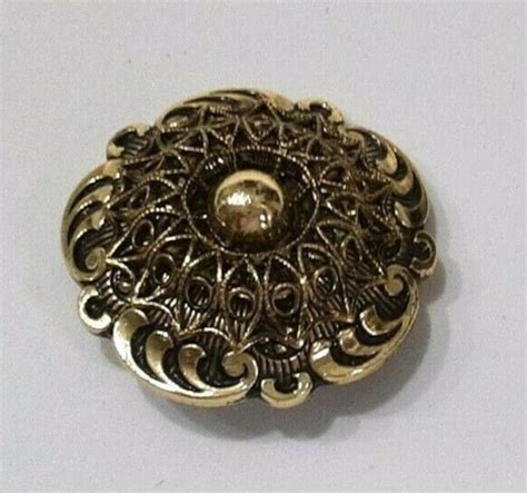 Vintage W Germany Gold Tone Metal Filigree Scarf Clip Jewelry Ebay