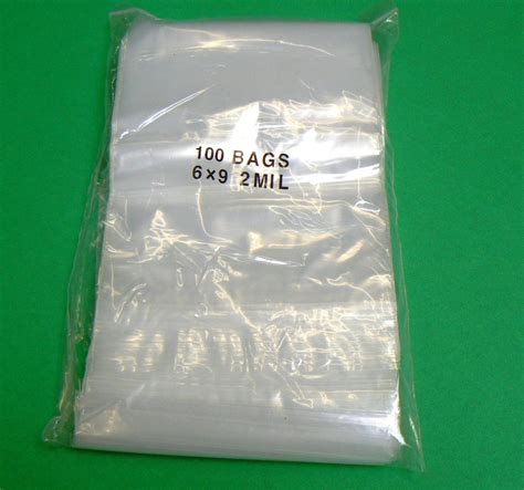 6x9 Ziplock Bags Reclosable 2 Mil Poly Bag Clear Resealable Etsy