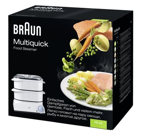 Braun Vaporiera elettrica 2 contenitori Cottura Vapore Multi Gourmet Fs 20
