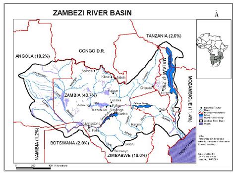 Map Of Zambezi River