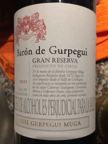 Baron De Gurpegui Gran Reserva Vivino