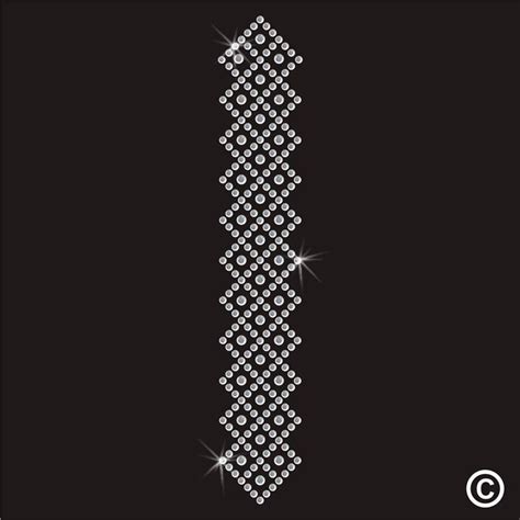 Abaya Hijab Boarder Pattern Rhinestone Diamante Transfer Hotfix Iron On