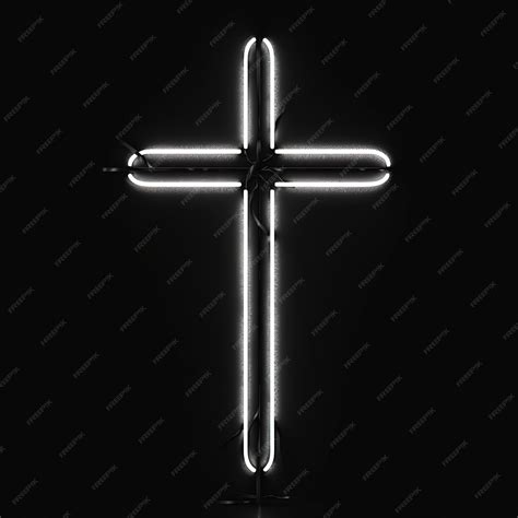 Premium AI Image | Contemporary modern large glowing christian cross