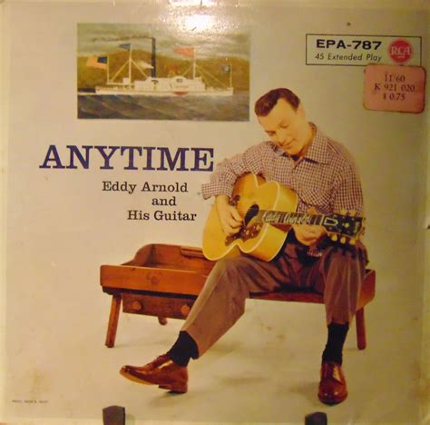 Eddy Arnold Anytime 45 Rpm German Release 1956 Picture Sleeve