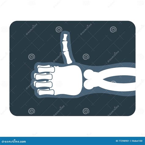 Thumbs Up For Good Performance Vector Cartoon Illustration