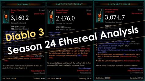 Diablo 3 Season 24 Every Ethereal Item Analyzed - General Discussion - Diablo 3 Forums