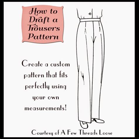 How To Draft A Trousers Pattern A Tutorial Flare Pants Pattern