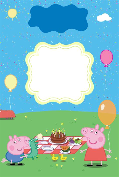 Convite Peppa Pig Gr Tis Para Editar Convite Peppa Pig Aniversario