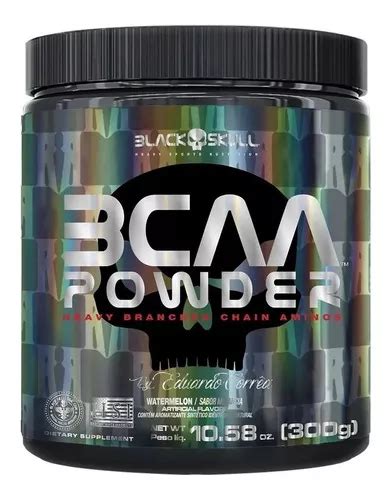 Bcaa Em Pó Powder 300g Black Skull Os Sabores MercadoLivre