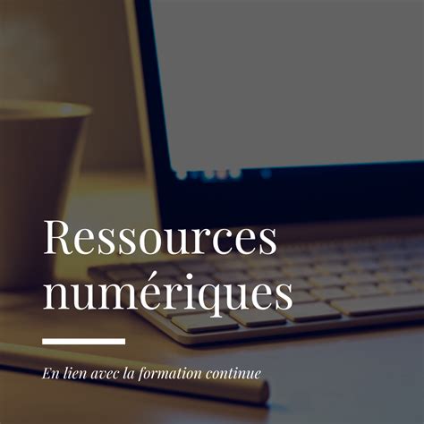 Les ressources numériques en lien avec la formation continue Optim