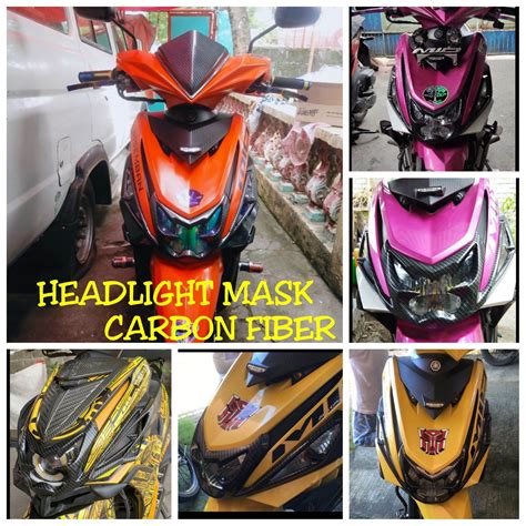 Mio I Headlight Mask Carbon Fiber Lazada Ph