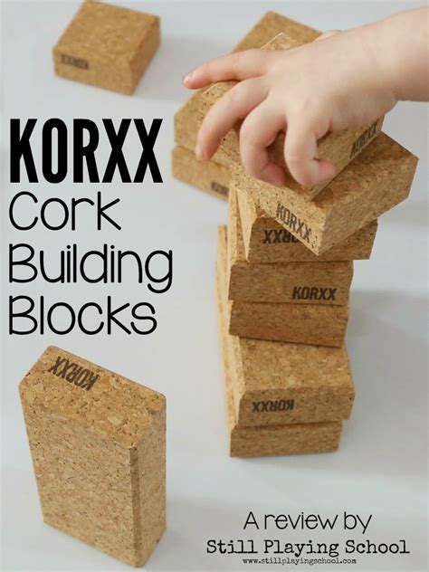 Korxx Cork Building Blocks Review And Giveaway Still Playing School