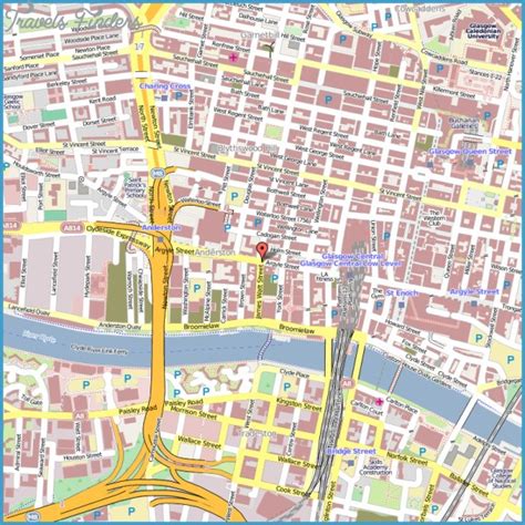 Glasgow Street Map - TravelsFinders.Com