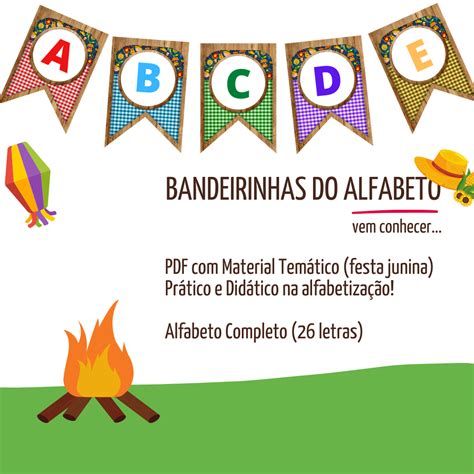 Bandeirinhas Letras Do Alfabeto Para Imprimir FDPLEARN