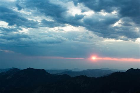 Silhouette of mountain during sunset photography HD wallpaper ...