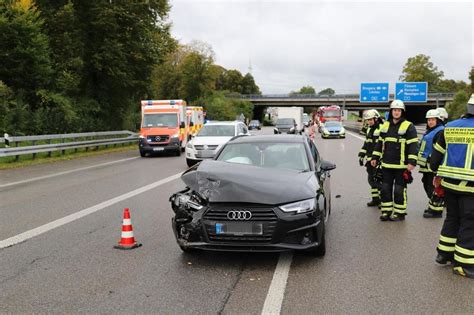 Unfall am Autobahnkreuz Memmingen 53 Jähriger fährt Tangente zu schnell ab