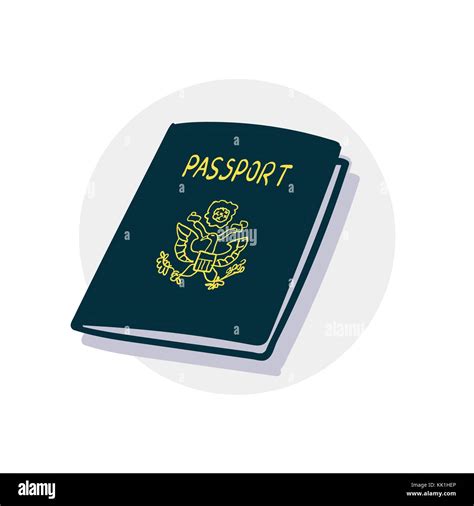 American Passport Icon Stock Vector Image And Art Alamy