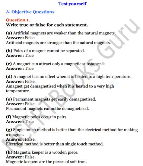 Magnetism Multiple Choice Questions Pdf