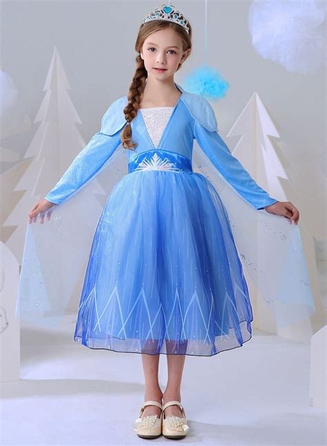 Frozen Elsa Inspired Princess Dress Costume Set Birthday Etsy