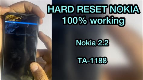 Hard Reset Nokia 22 Ta 1188 Unlock Pinpatternpassword Without