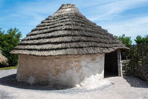 Stoneage wooden hut stock image. Image of settlement - 259016807