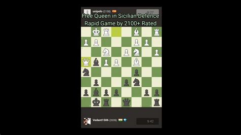 Vs Free Queen In Sicilian Defence Chess Opening Shorts