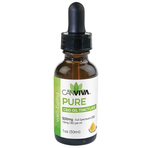 Canviva Cbd 500mg Pure Cbd Oil Tincture