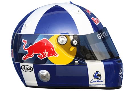 Helmet designs of David Coulthard (Red Bull) from 2005 : r/f1helmet