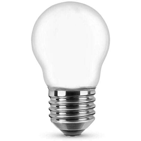 Lampadina Led Opaca A Filamento E27 G45 A Sfera 4W Bianco Neutro 4000K