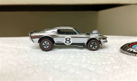 Vintage Hot Wheels Redline Spoilers Mustang Boss Hoss Chrome Club