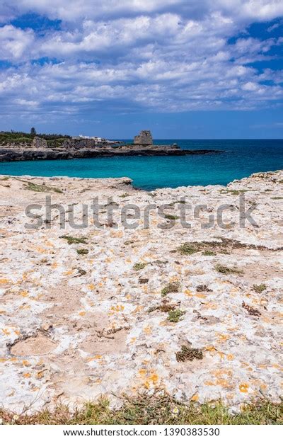 Archaeological Site Tourist Resort Roca Vecchia Stock Photo 1390383530