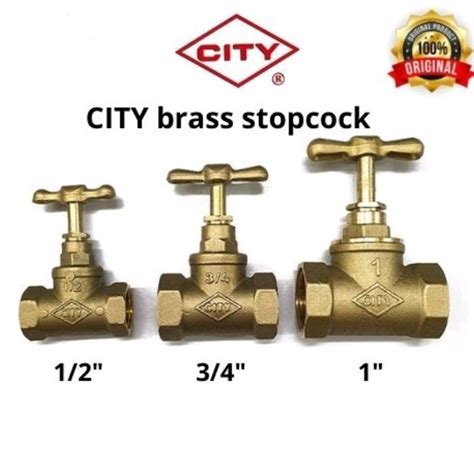 City Tm High Quality Light Duty Brass Stop Cock Stopcock Mm