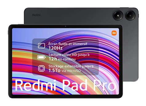 XIAOMI REDMI PAD PRO GRIS (6 GO / 128 GO) - Achetez au meilleur prix