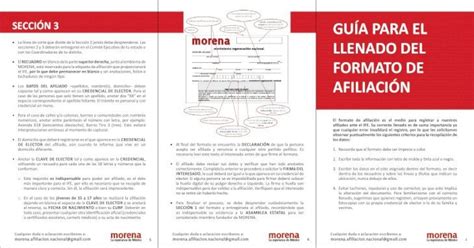 GUÍA PARA EL LLENADO DEL FORMATO DE AFILIACIÓN El formato de a