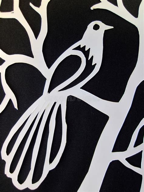 White Bird Paper Cutting Stock Photo Image Of Artistic 36858934