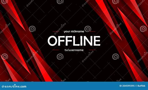 Offline Twitch Luxury Hud Screen Banner 169 For Stream Offline Black