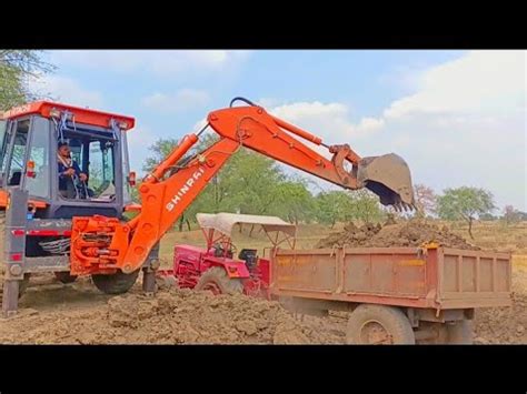 Mud Loaded Tractor Stuck In Mud Pulling Out Jcb TATA Eco Xpert