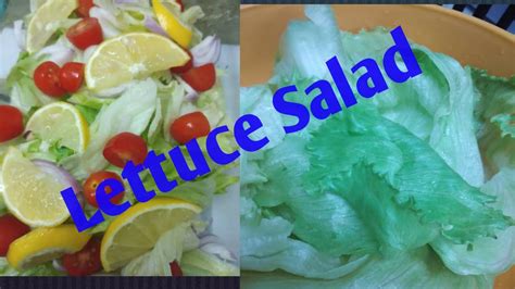 Lettuce Salad Youtube